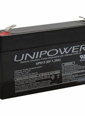 UNIPOWER蓄电池UP613 6V1.3AH免维护可充电蓄电池