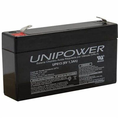 UNIPOWER蓄电池UP613 6V1.3AH免维护可充电蓄电池