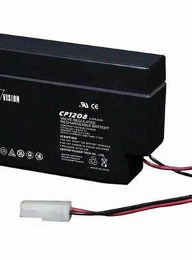 VISON蓄电池CP1208 12V0.8AH精密仪器医疗设备免维护电池