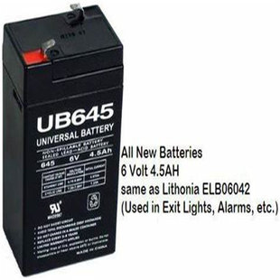UNIVERSAL 6V4.5AH免维护可充电铅酸电池 BATTERY蓄电池645