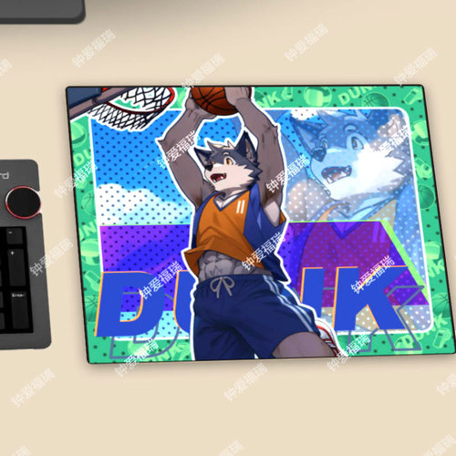 二次元福瑞鼠标垫原创图案可水洗