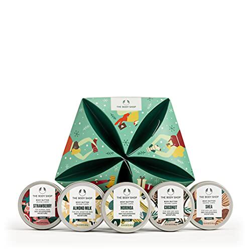 the body shop slather & nourish body butter gift set  vegan