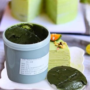 日本进口正荣开心果酱1kg原装正品 烘焙原料蛋糕面包慕斯夹心馅料