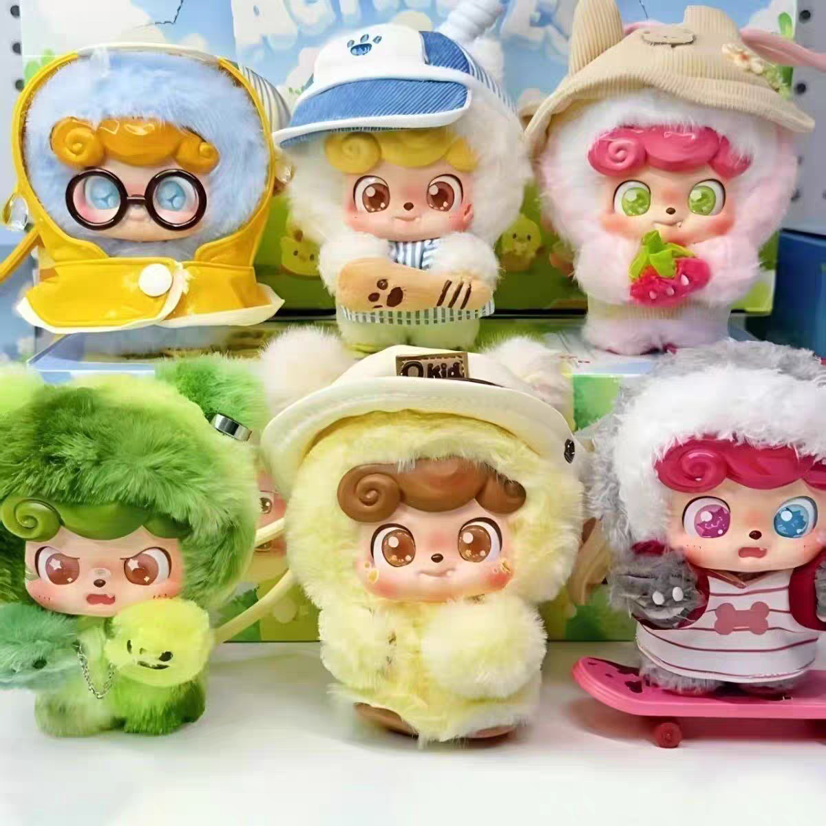 【确认款】正品JOTOYS奇偶潮乐Q宝今天出去玩盲盒毛绒公仔包挂件