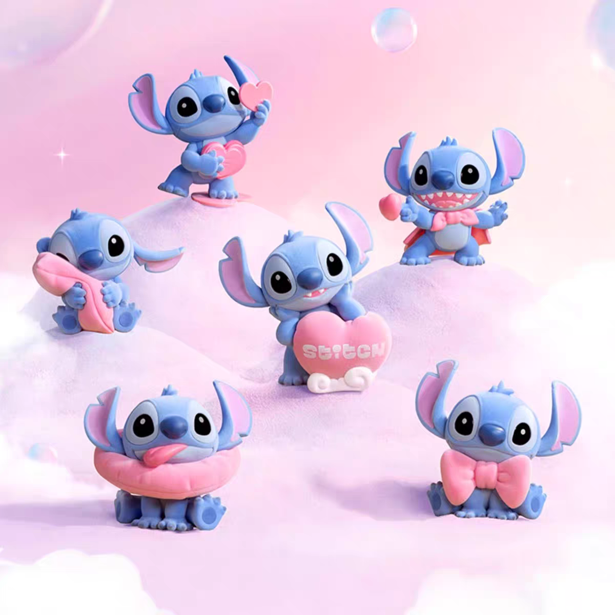 【确认款】正品史迪仔暖粉系列盲盒公仔史迪奇玩偶可爱生日礼物女