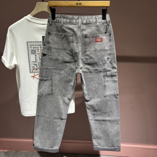 潮牌耐磨伐木裤 2026春秋美式 男多口袋宽松休闲直筒长裤 牛仔裤 工装