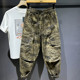 潮牌工装 风迷彩束脚裤 男宽松休闲长裤 美式 军旅风大口袋潮流运动裤