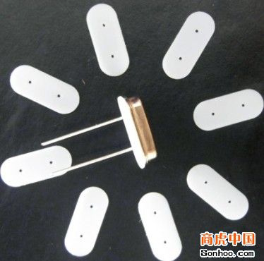 超薄晶振垫片振动晶体绝缘白色