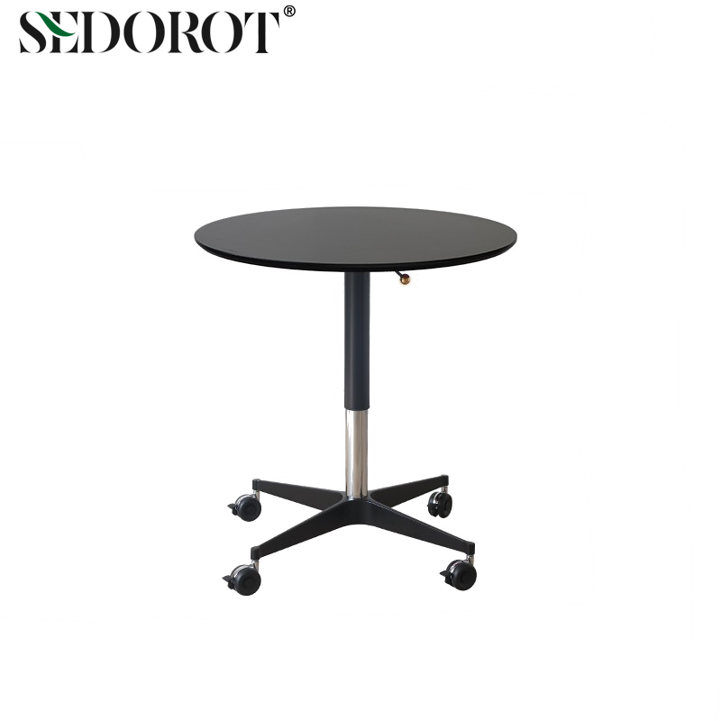 创意网红小圆桌子奶油风实木餐桌