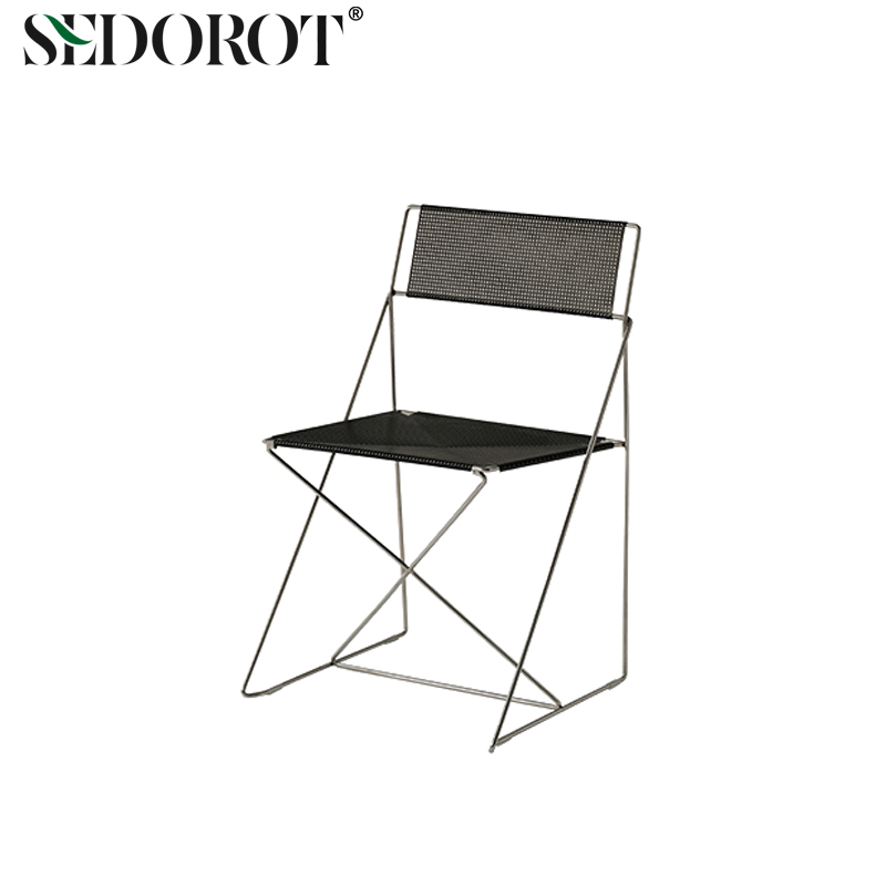 不锈钢靠背椅北欧现代简约餐椅