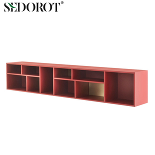 SEDOROT/意式经典实木展示储物柜PANGEA/泛大陆开放式壁挂组合柜