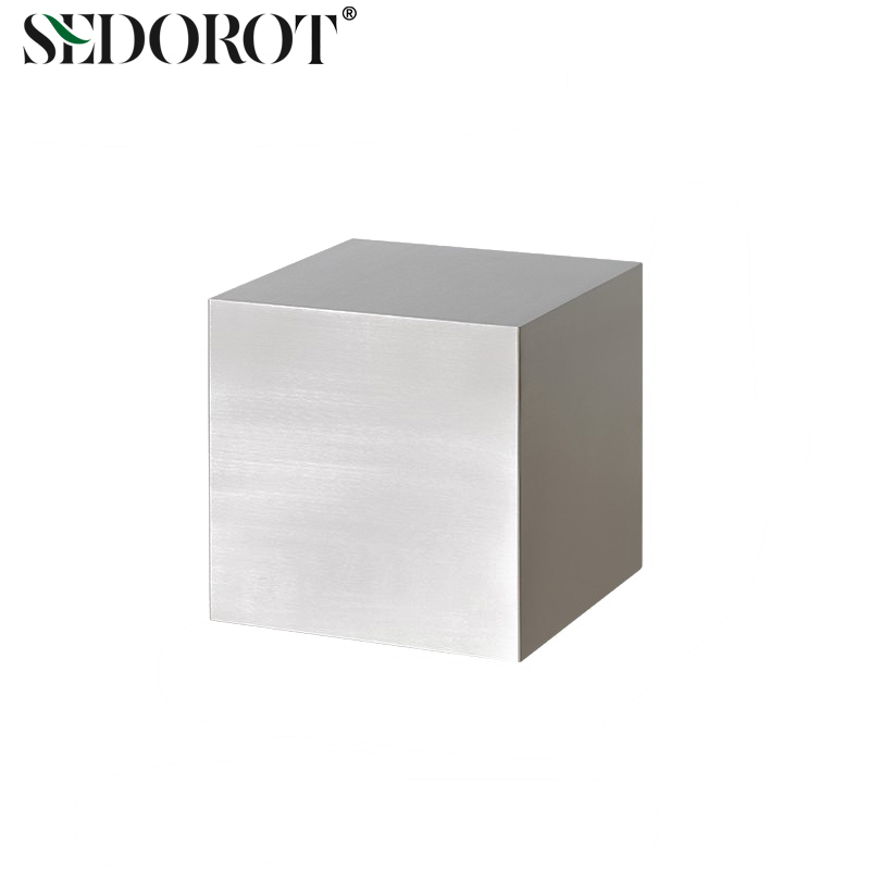 不锈钢方形边几工业风金属感