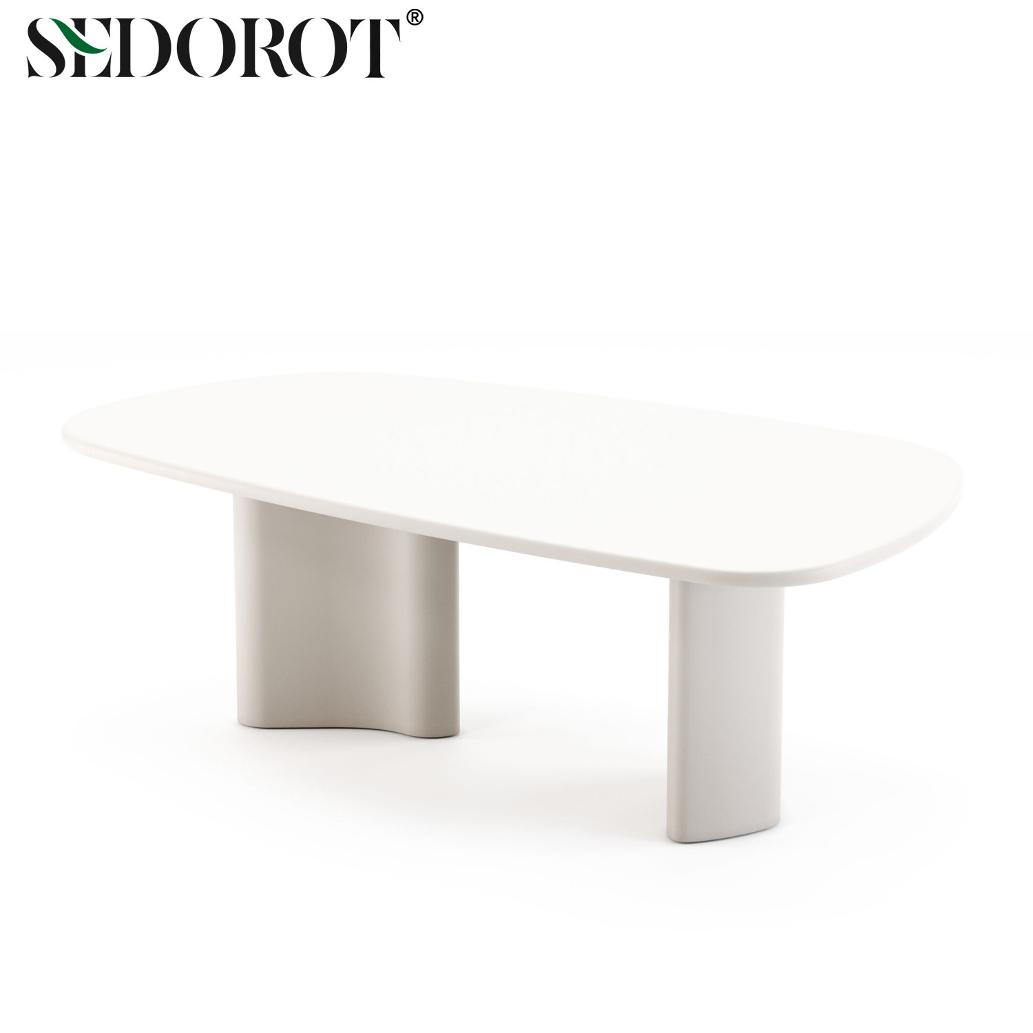 SEDOROT意式极简实木异形餐桌