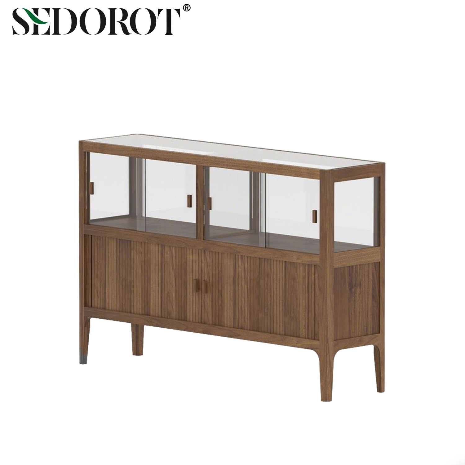 SEDOROT轻奢玻璃展示餐边柜