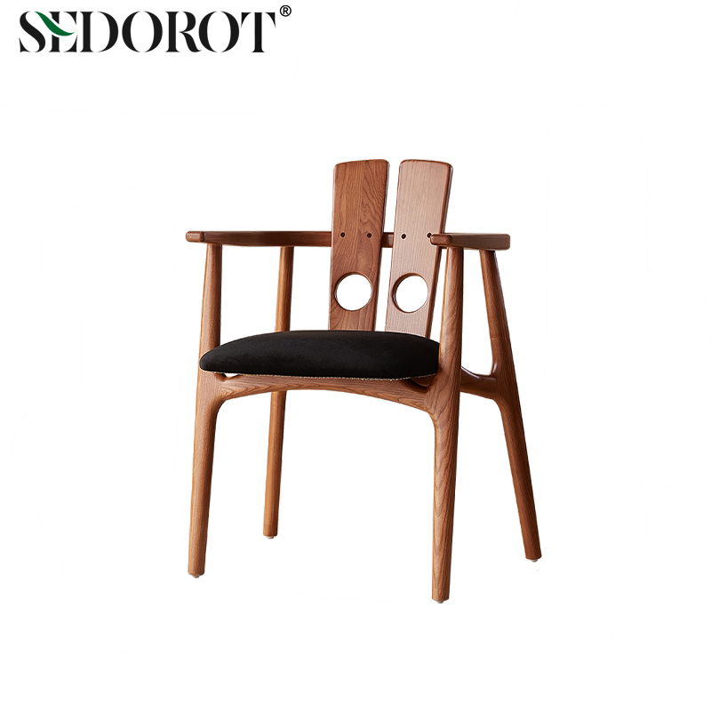 惊叹号椅复古实木餐椅