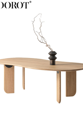 SEDOROT/北欧轻奢艺术设计样板间客厅方形ORGANIC有机实木餐桌