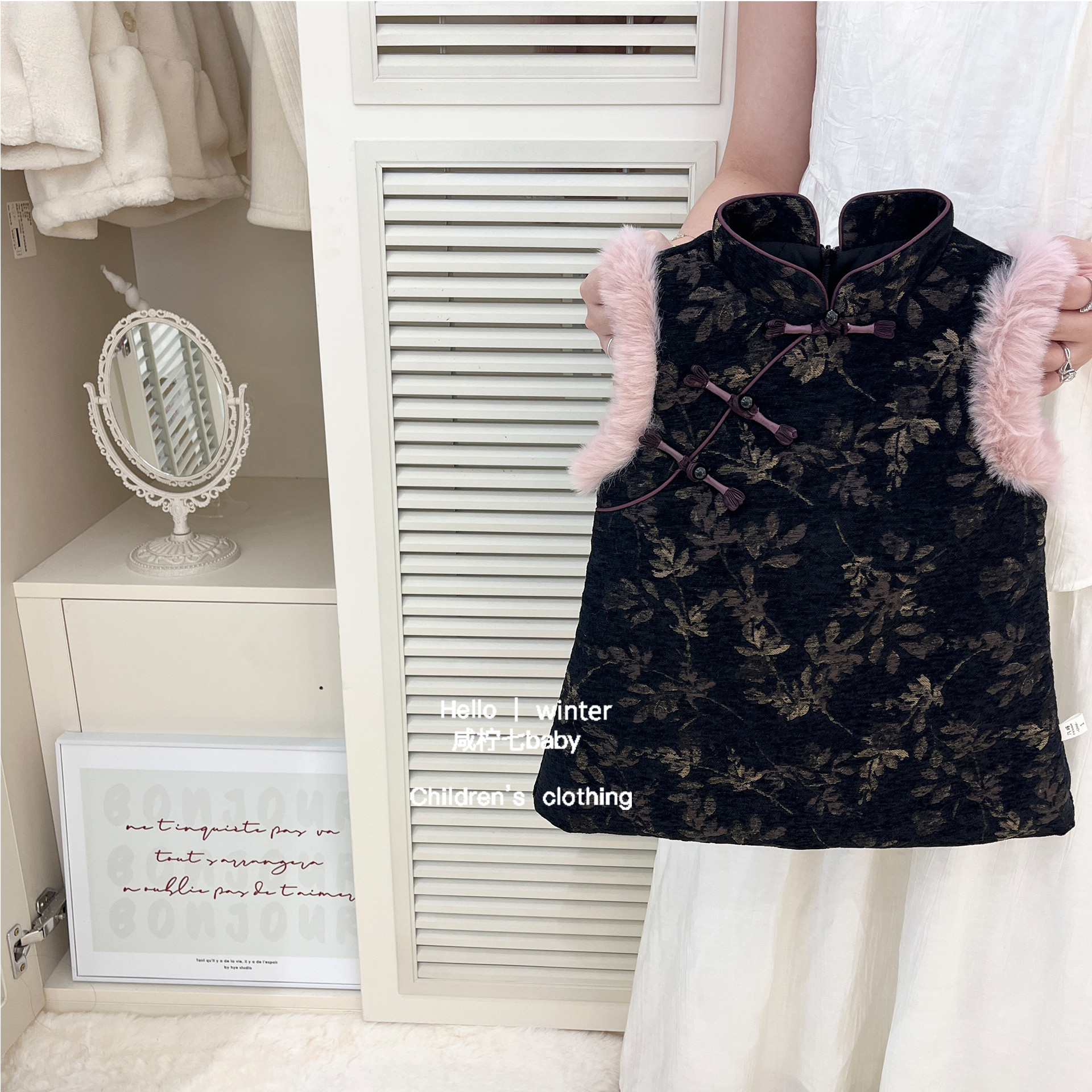 国风女童新中式旗袍连衣裙