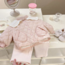 女童棉服外套冬装 宝宝棉衣小童棉袄 2023新款 洋气儿童加绒夹棉冬季