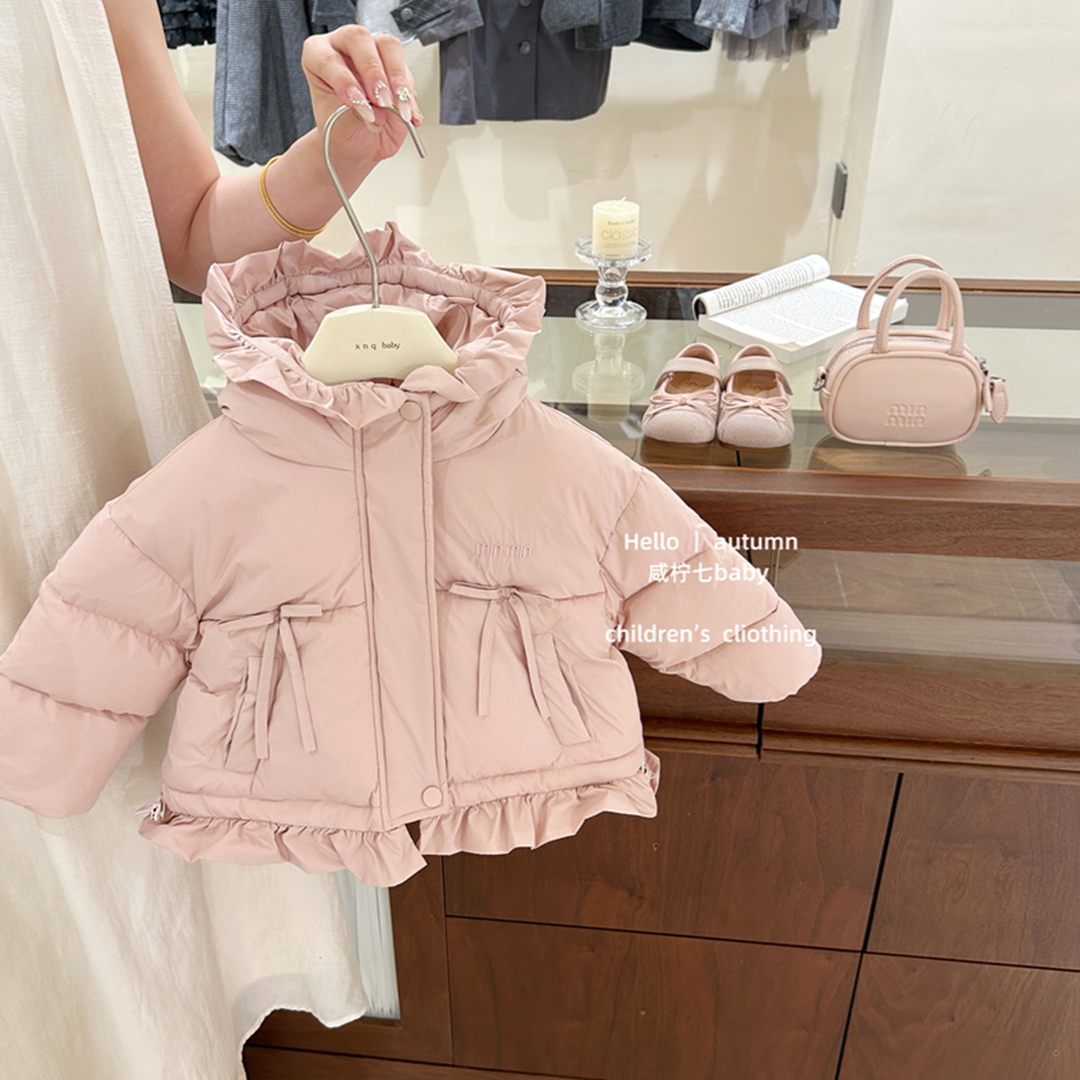 【咸柠七】女童秋冬装加厚棉服儿童韩版外套2025新款冬季棉衣棉袄