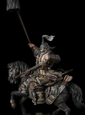 MK微缩王国原创《蒙金战争》合金微缩MJ04秃鲁花护卫定制涂装