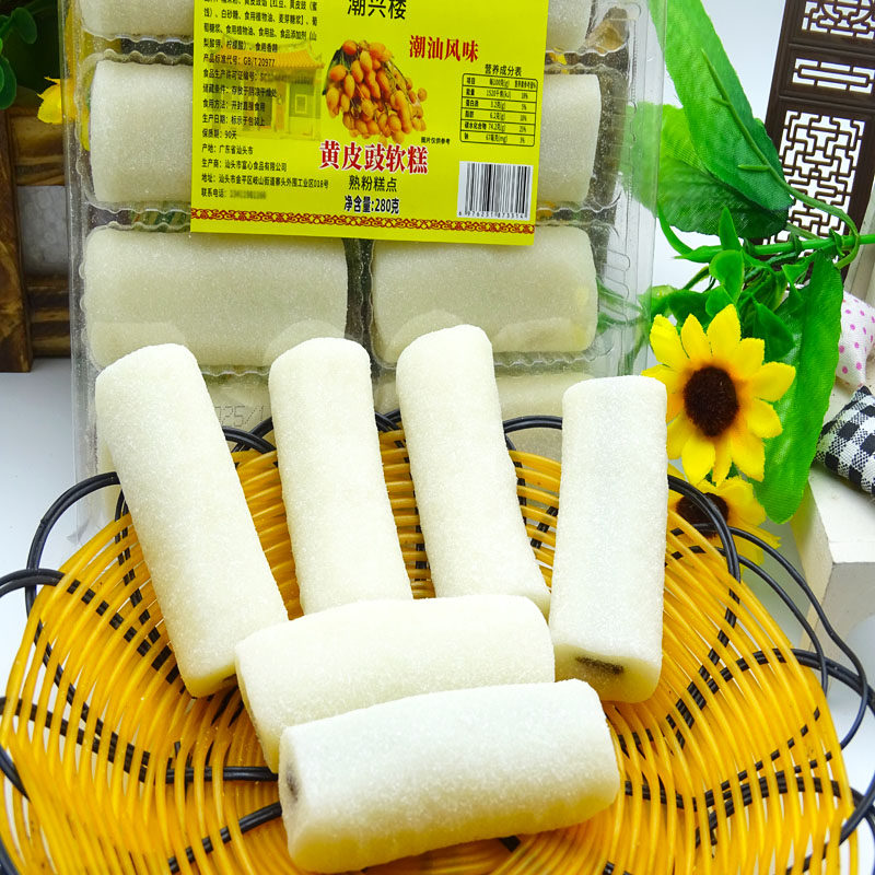 老人喜好素糕糯米软糕猪肠糕梅州客家特产传统零食客家小吃芝麻味