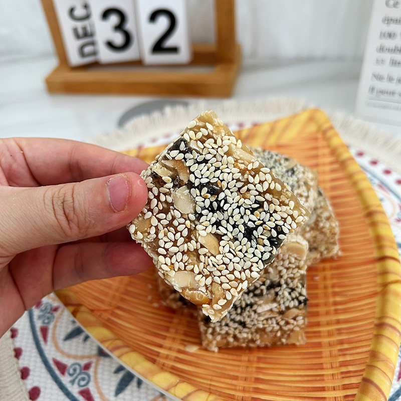 广东潮汕潮州特产花生芝麻豆明糖小吃零食下午茶明糖手工传统糕点