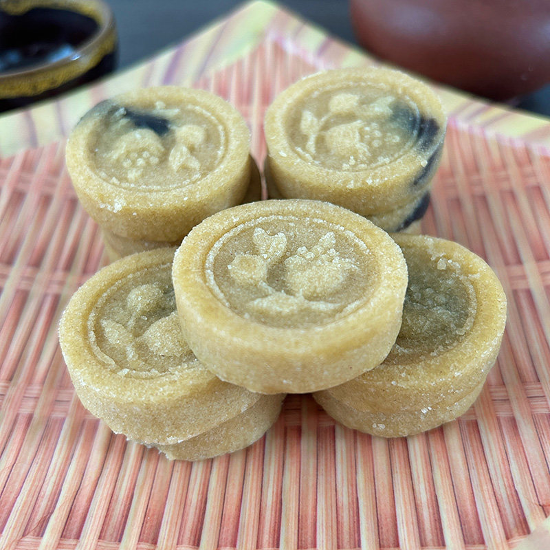 广东潮州特产樟林绿豆沙老式手工糕点185g休闲好吃小零食绿豆糕点