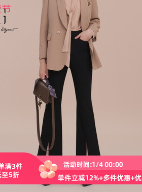 XG/雪歌专柜正品2025春季新款休闲裤女针织透气长裤XK102001A190