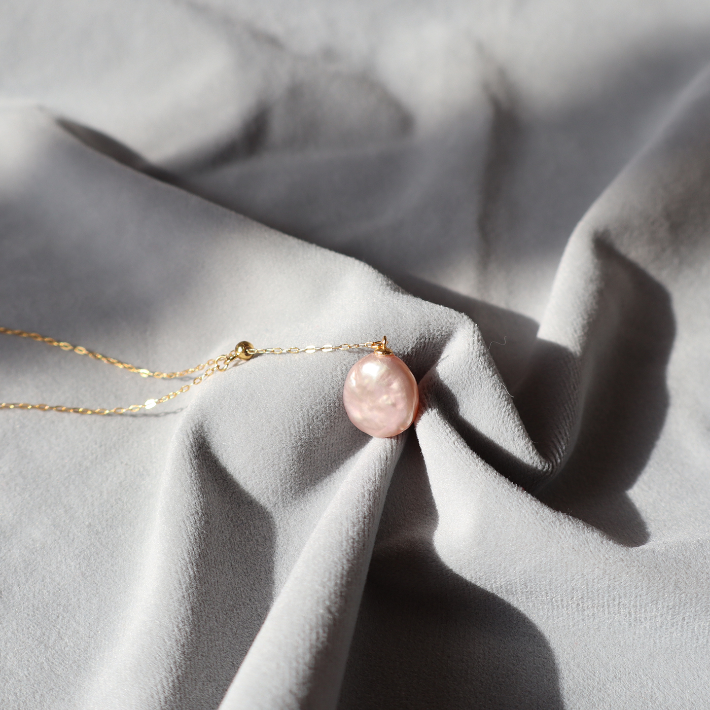 2.5克人手一条淡水珍珠项链珠子天然设计款简约气质百搭款A