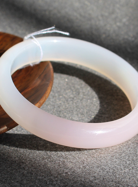 火爆高冰种粉紫色渐变56.5mm轻奢高级感玉髓正装手镯K