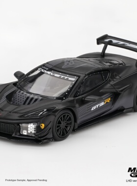 [预售] MINIGT  1186 雪佛兰 Z06 GT3 黑色 1:64 合金汽车模型