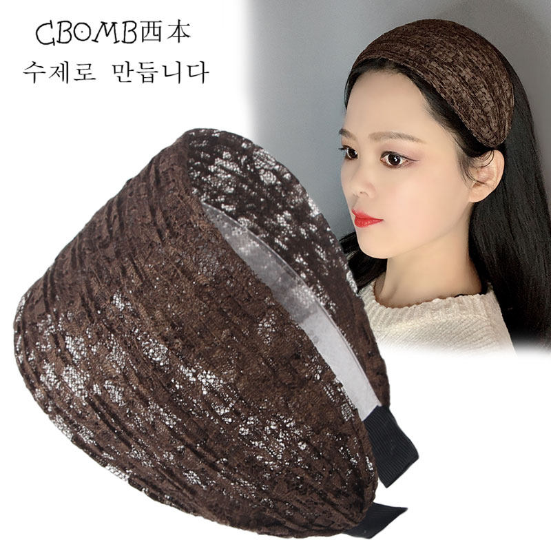发箍宽边蕾丝发卡遮白发头箍压发防滑发带女网红发夹洗脸头箍头饰,饰品/流行首饰/时尚饰品新,发饰,淘宝优惠券,粉丝福利购,淘宝优惠卷