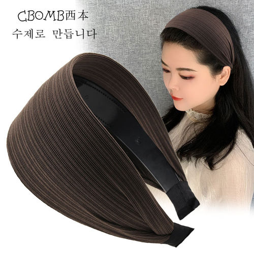 发箍宽边白色夏季发捆女款高颅顶