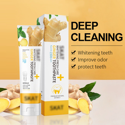 GINGER TOOTHPASTE WHITENING TEETH AND REFRESHING BREATH
