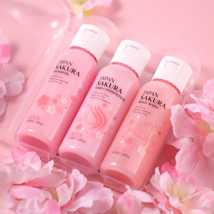 JAPAN SAKURA BODY WASH shampoo HAIR CONDITIONER 沐浴洗发护发