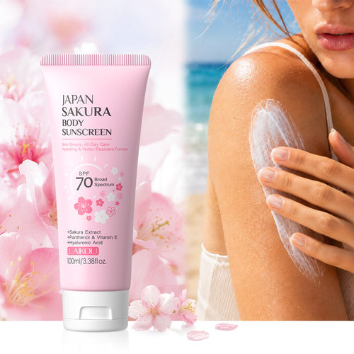 JAPAN SAKURA BODY SUNSCREEN LAIKOU 樱花身体防晒乳SPF70