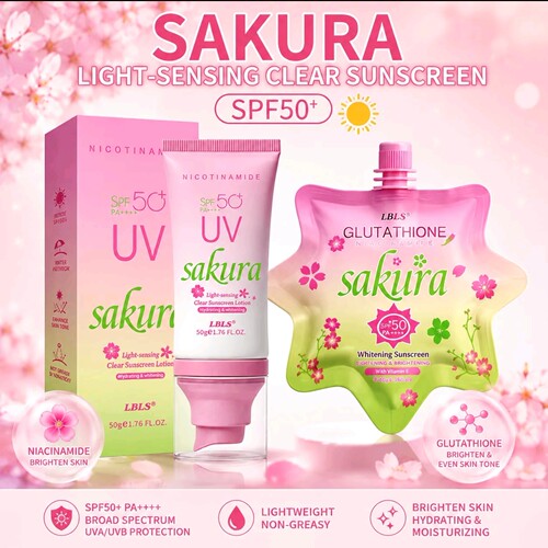 LBLS SAKURA LIGHT-SENSING CLEAR SUNSCREEN LOTION