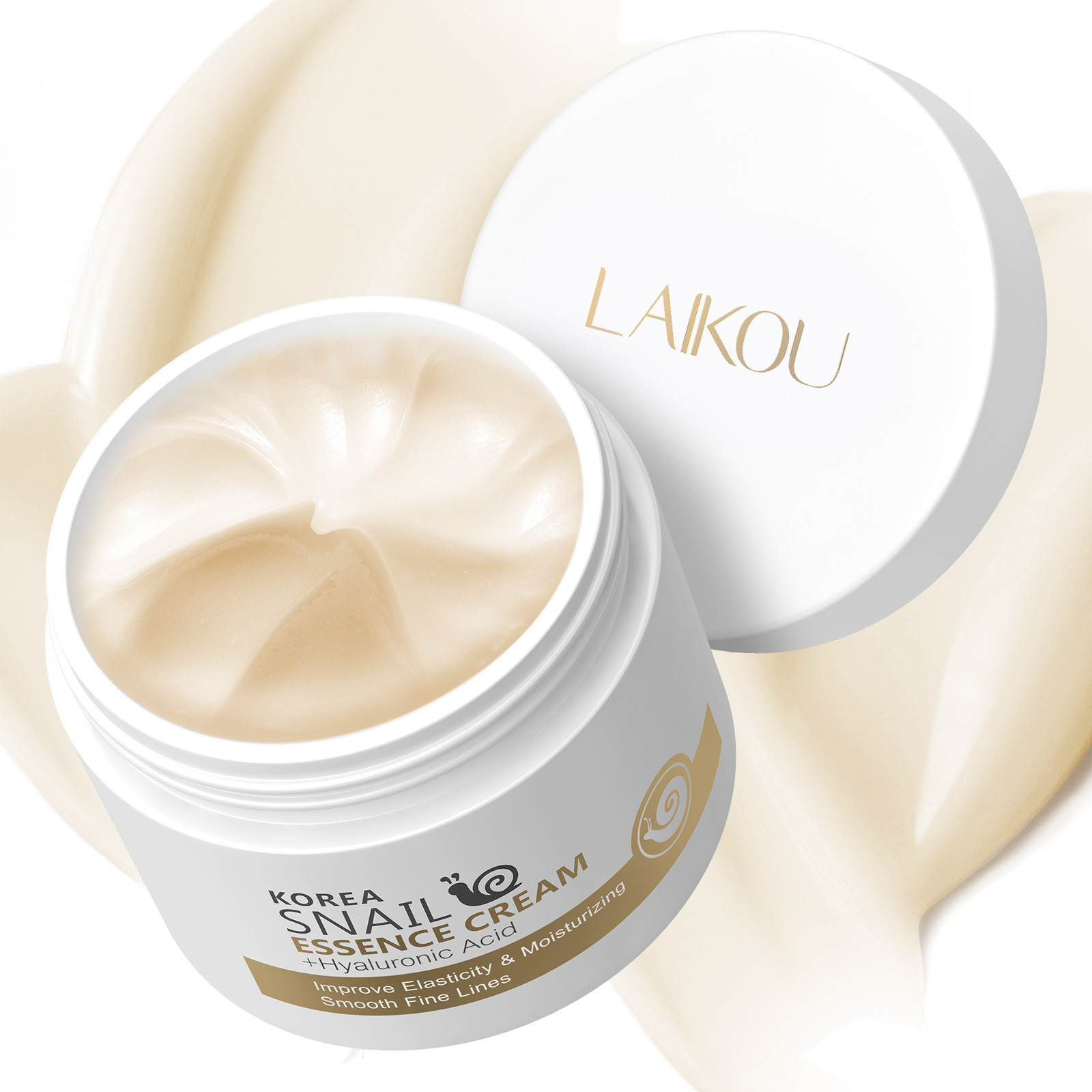 LAIKOU蜗牛精华护肤保湿霜SNAIL ESSENCE CREAM HYALURONIC ACID