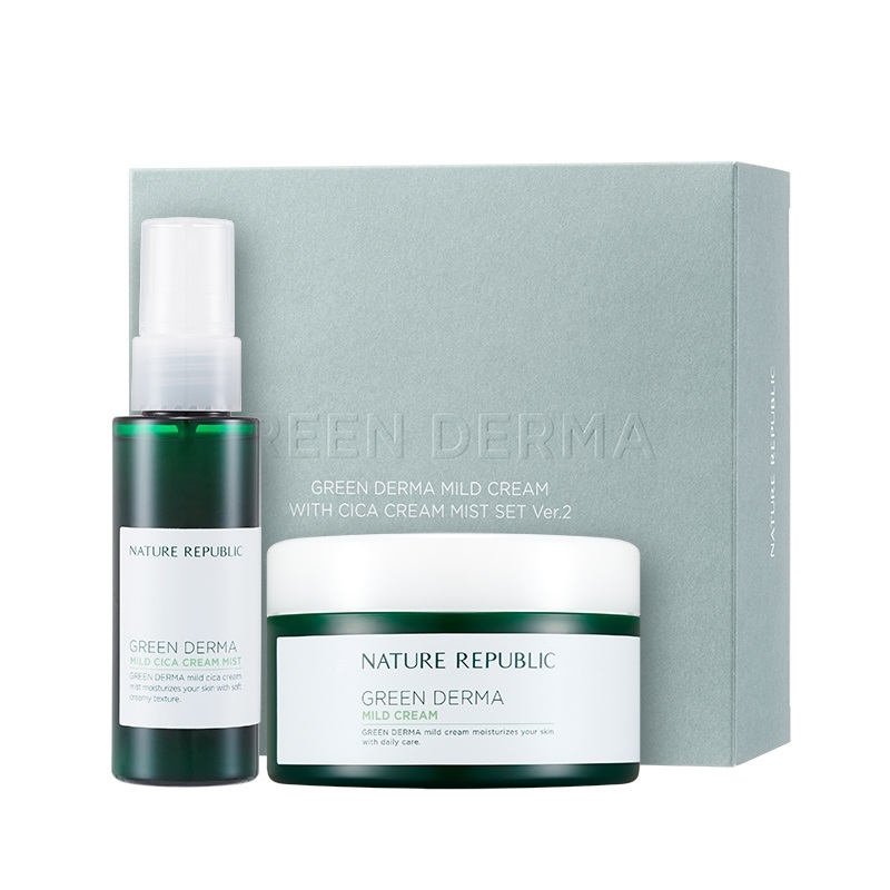 韩国NatureRepublic自然乐园积雪草面霜精华乳液青嫩温和保湿控油