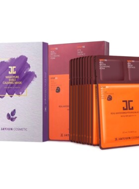 JAYJUN捷俊水光面膜三部曲黑水光10片深层清洁滋润高保湿护理抗皱