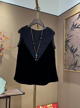 【中先森】100%桑蚕丝丝绒背心气质百搭打底显瘦遮肉内搭    712