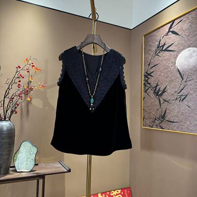 【中先森】100%桑蚕丝丝绒背心气质百搭打底显瘦遮肉内搭    712