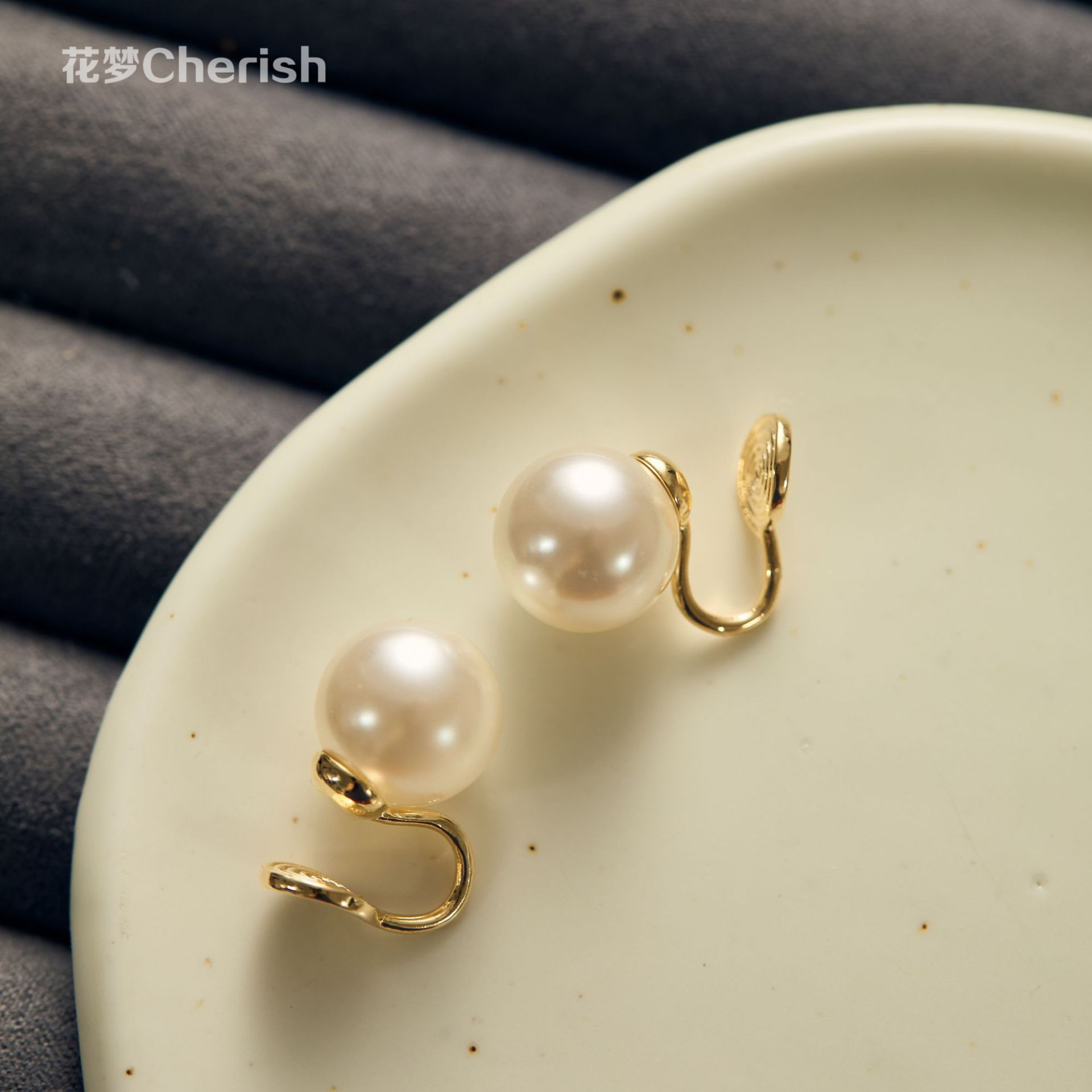 【大小姐】fever同款施家珍珠耳夹无耳洞女蚊香盘耳环小众耳饰,饰品/流行首饰/时尚饰品新,耳夹,淘宝优惠券,粉丝福利购,淘宝优惠卷