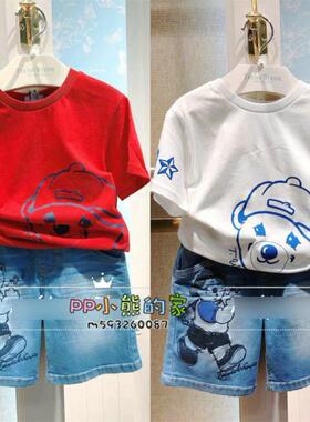 现货促销夏季款男童圆领休闲短袖T恤TKRA206501I RA206501I