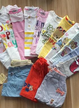 福利款夏季新款男童女童短袖T恤短裤PCHA72341MRA72452B72654