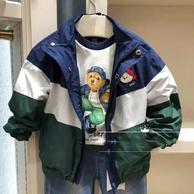 春秋季款男童外套开衫棒球服TKJJ201202B T恤TKLA201201K