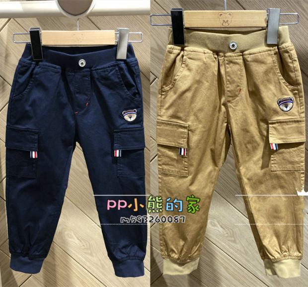 现货春秋款男童长裤工装裤