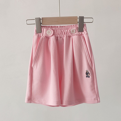 24夏季女童松紧腰短裤休闲中大童