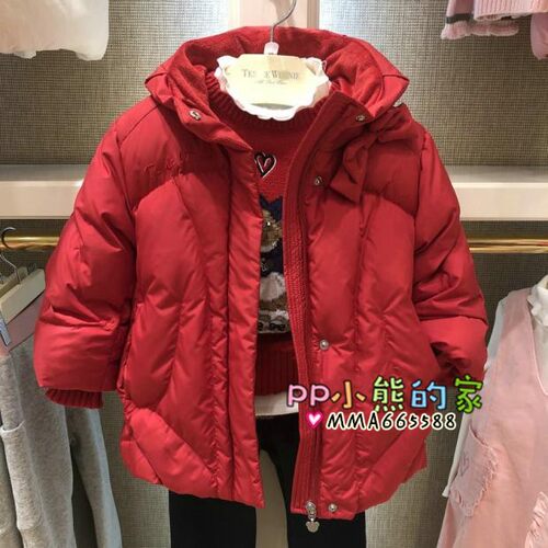 冬季新款女童装饰蝴蝶结