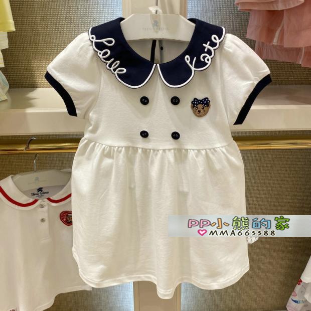 2025夏季婴童韩版绣花领女童娃娃领英伦风长裙连衣裙T0OM212552A